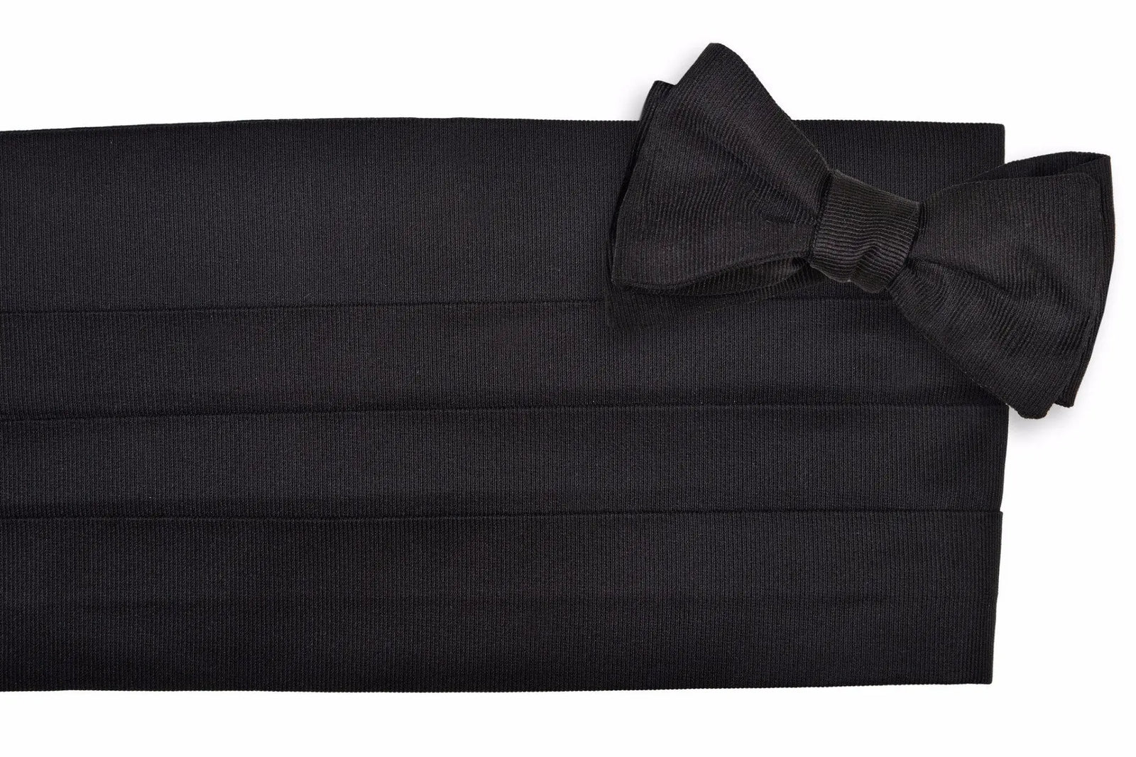 Black Faille Tuxedo Cummerbund Set