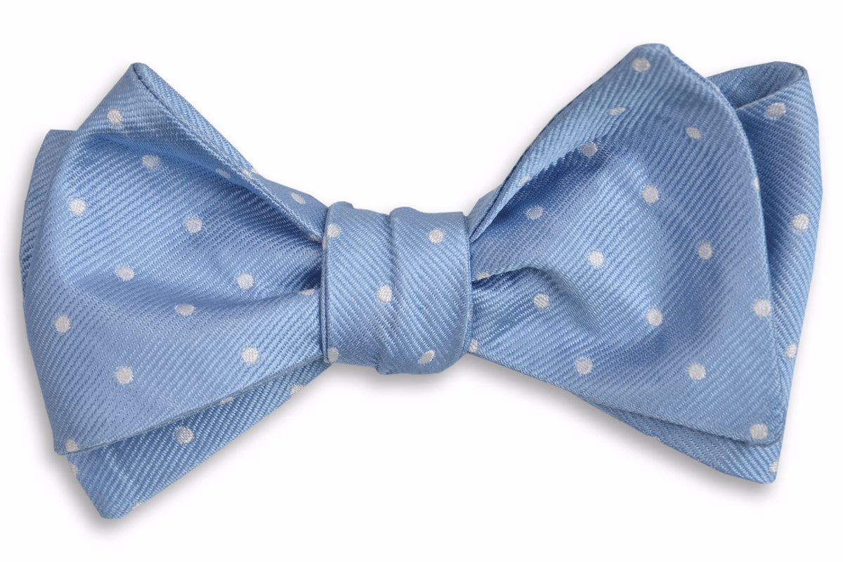 Cornflower Dot Bow Tie
