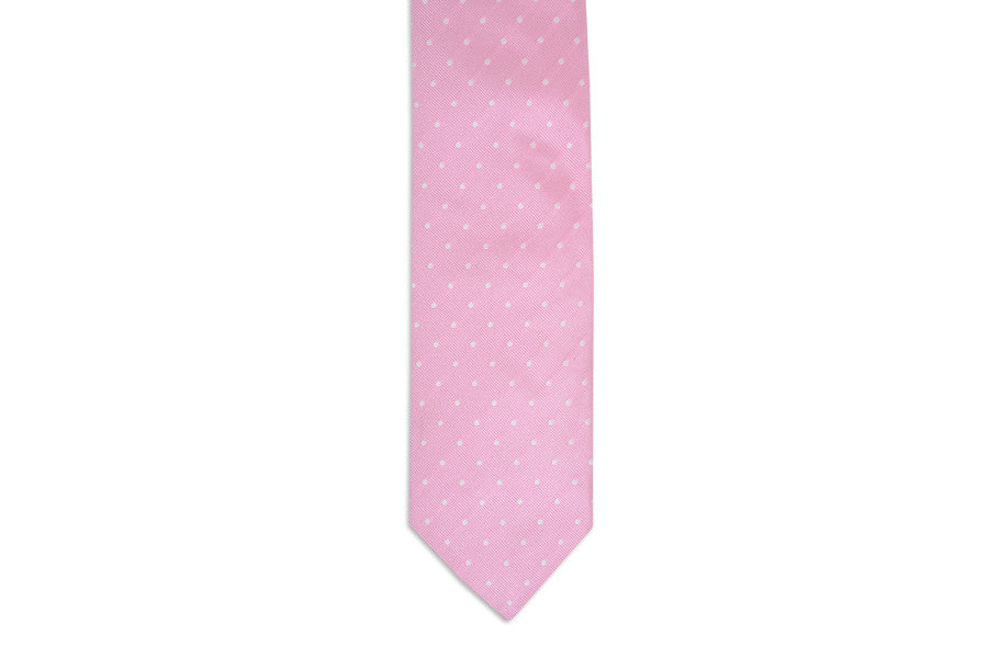 Pale Pink Dot Necktie