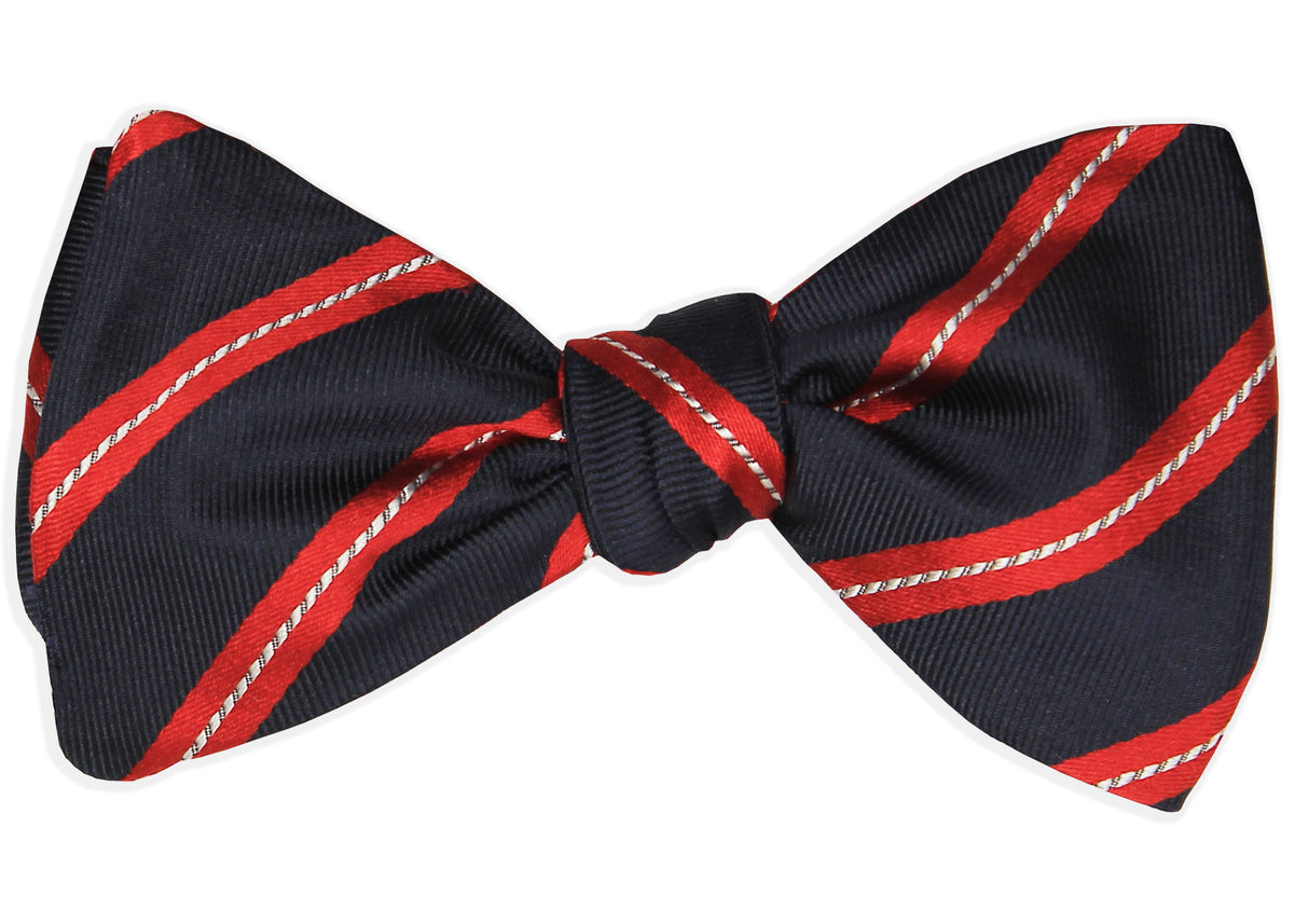 Sailors Stitch Stripe Bow Tie