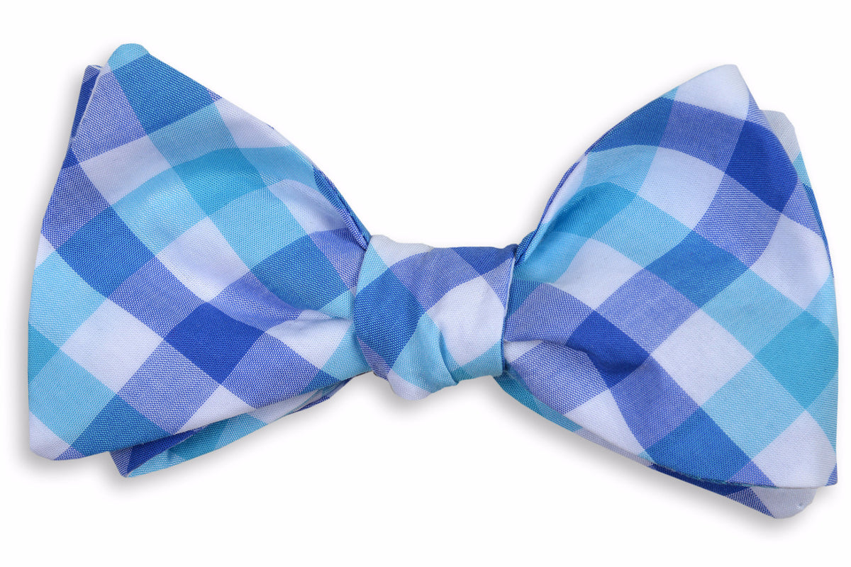 Battery Check Bow Tie - Blue