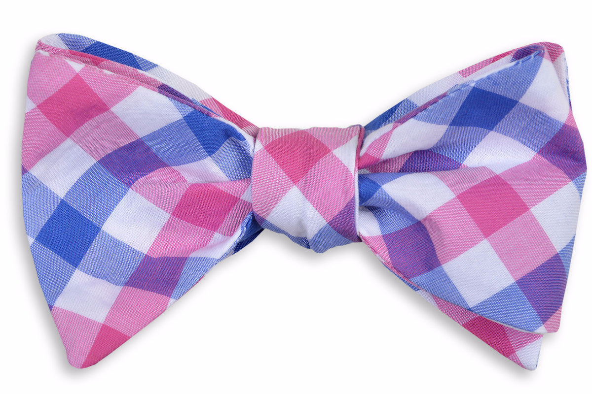 Battery Check Bow Tie - Pink