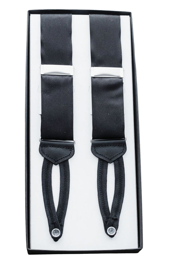 BLACK Bib Suspenders