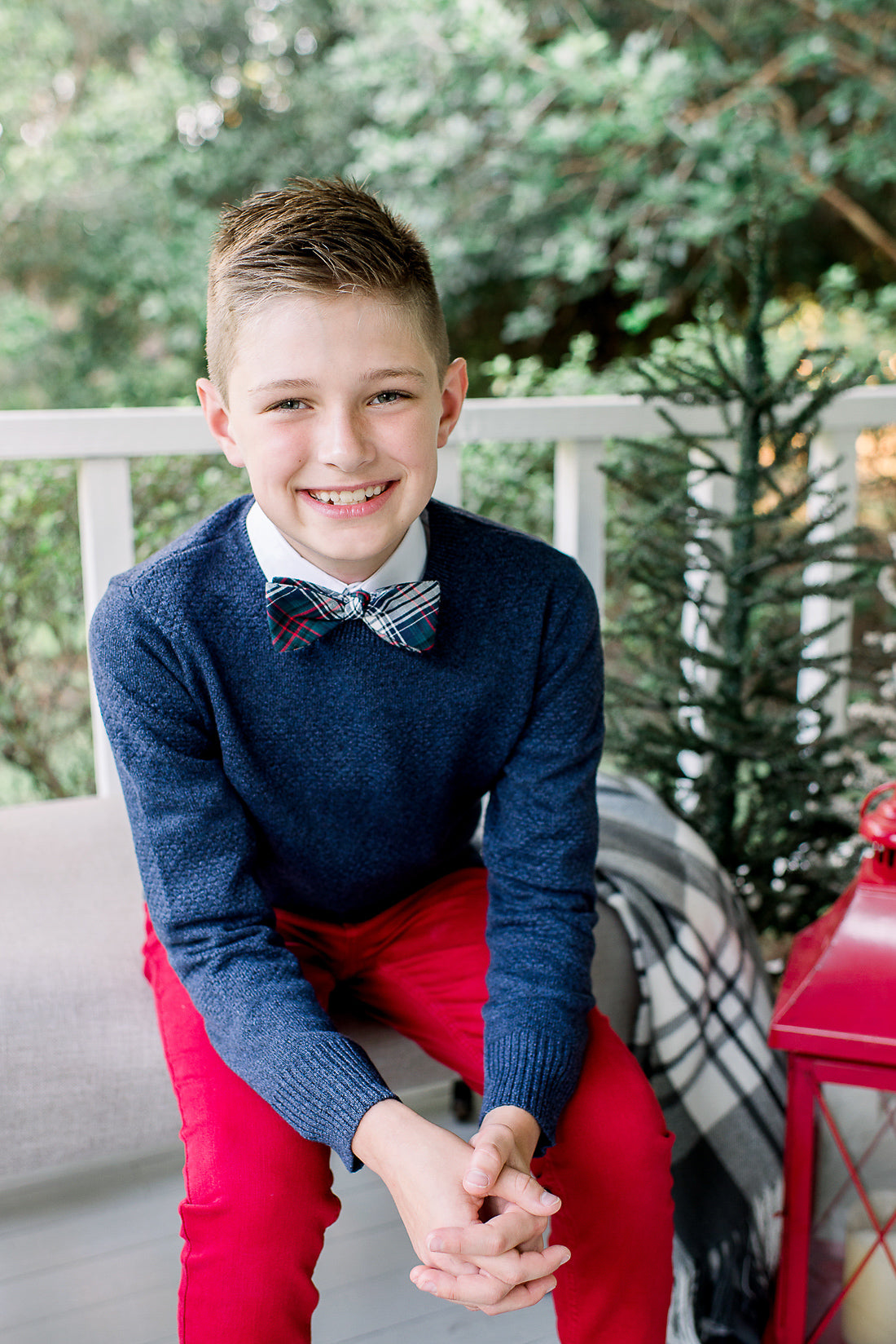 Alpine Tartan Boy&#39;s Bow Tie