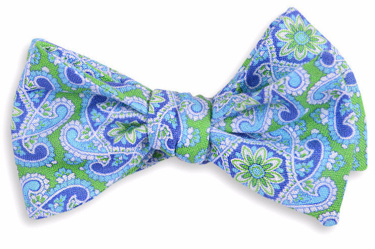 Green Derby Paisley Bow Tie High Cotton Ties