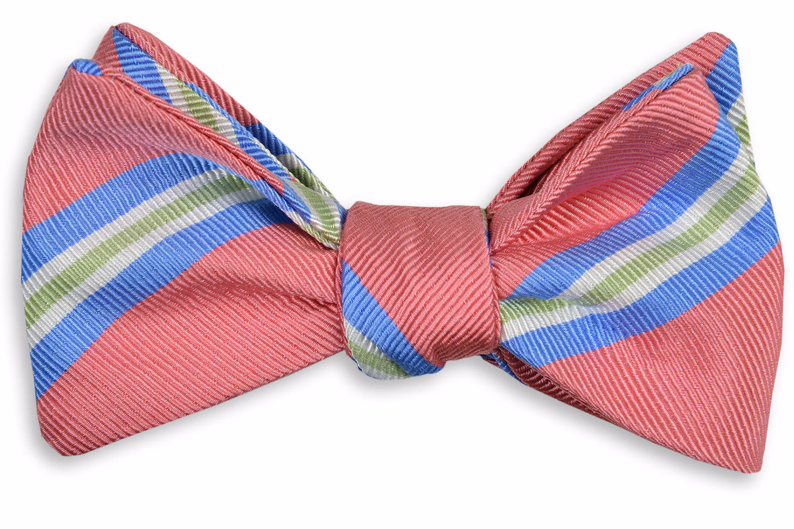 Harbor Stripe Bow Tie - Coral High Cotton