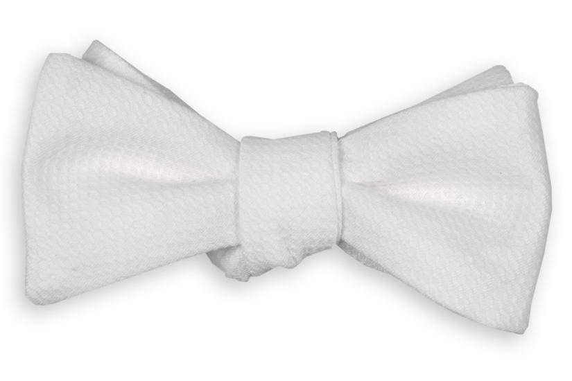 White Pique Bow Tie