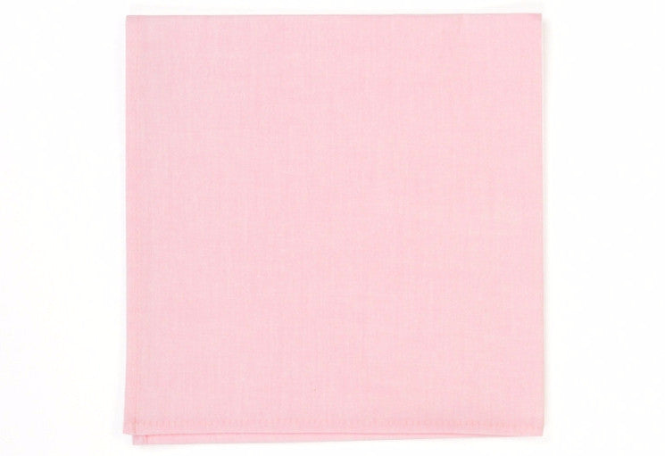 Pink Chambray Pocket Square