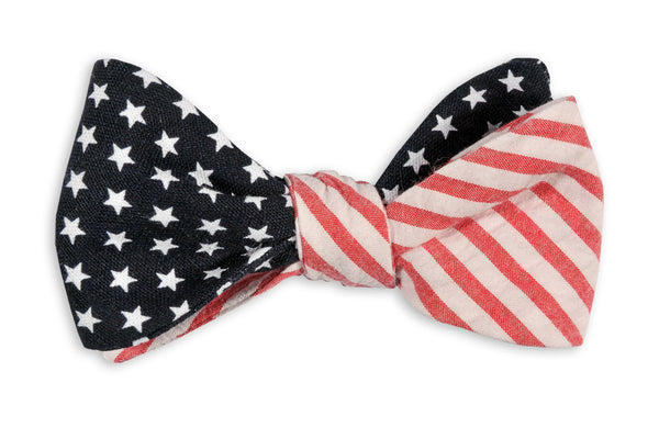 All American Stars & Stripes Reversible Bow Tie | Preppy Bow Tie - High ...