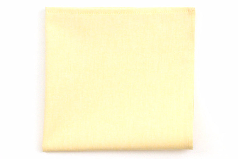 Yellow Chambray Pocket Square