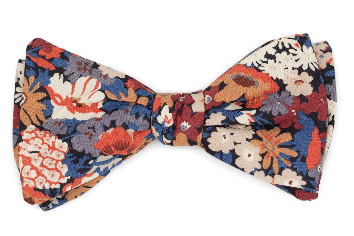 Flirty Fall Floral Bow Tie High Cotton