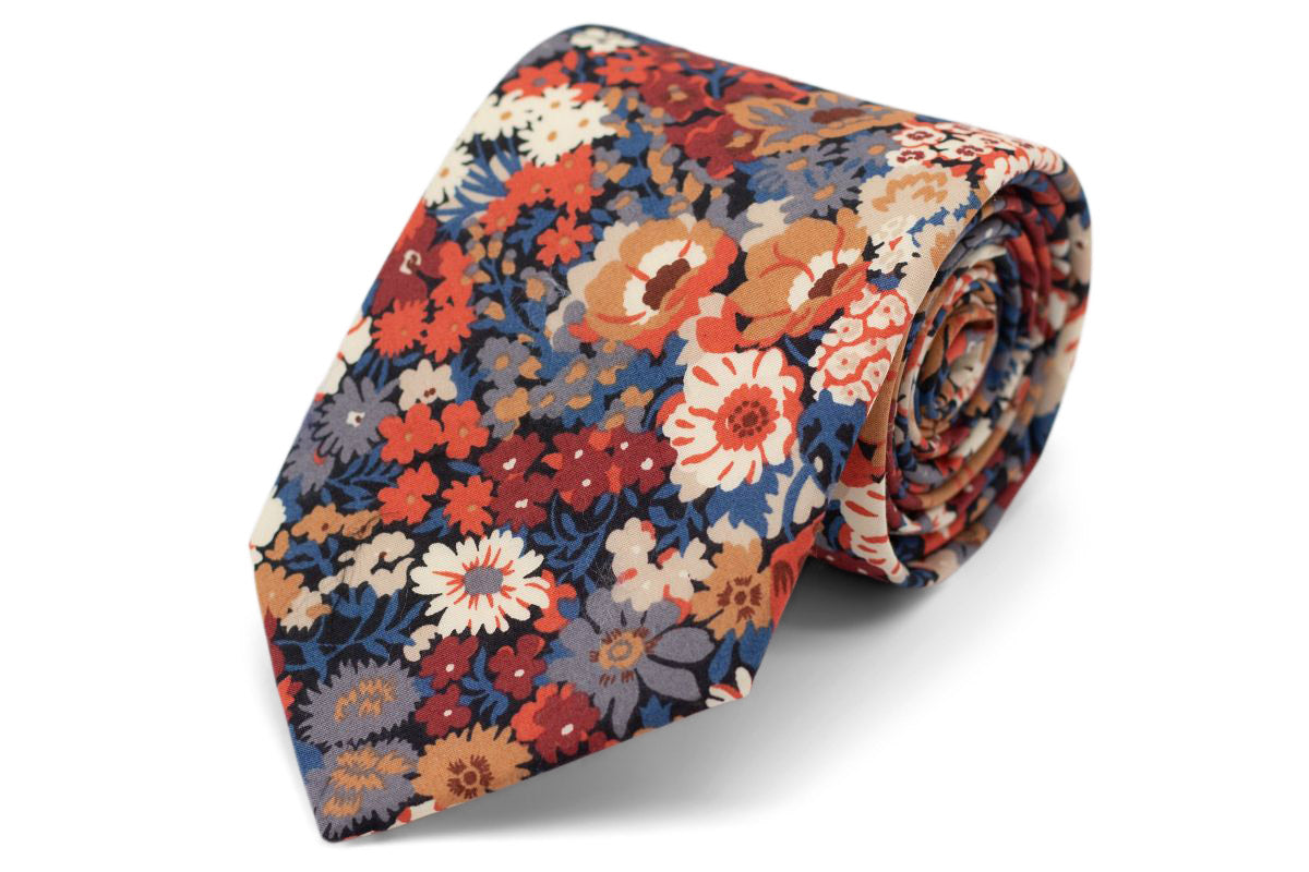 Flirty Fall Floral Necktie