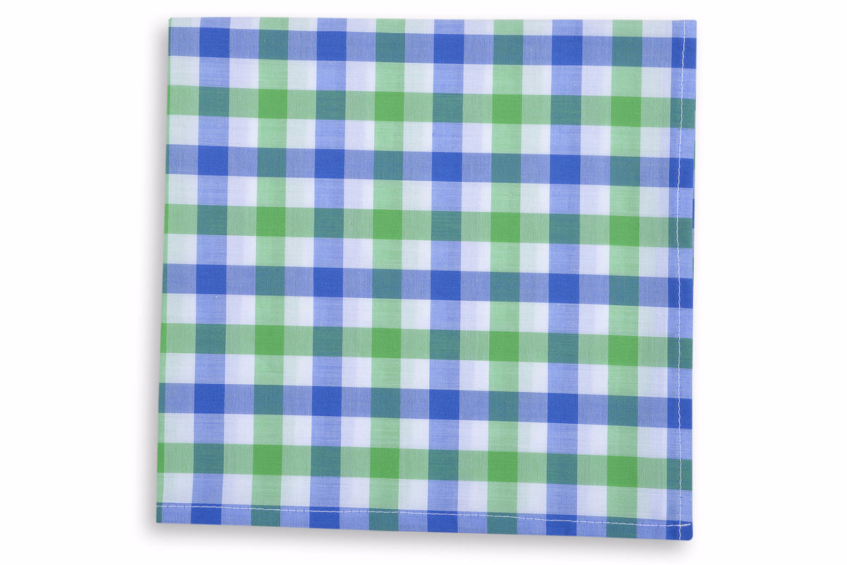 Battery Check Pocket Square - Green
