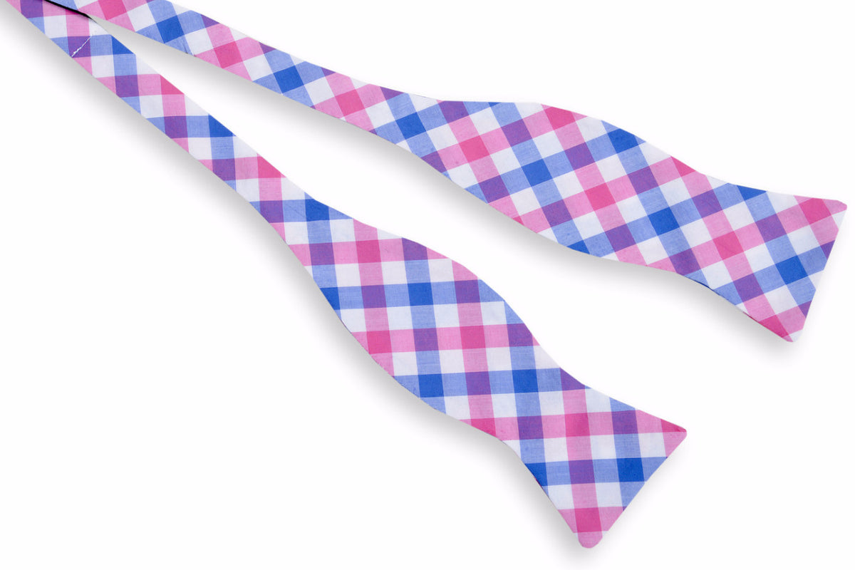 Battery Check Bow Tie - Pink