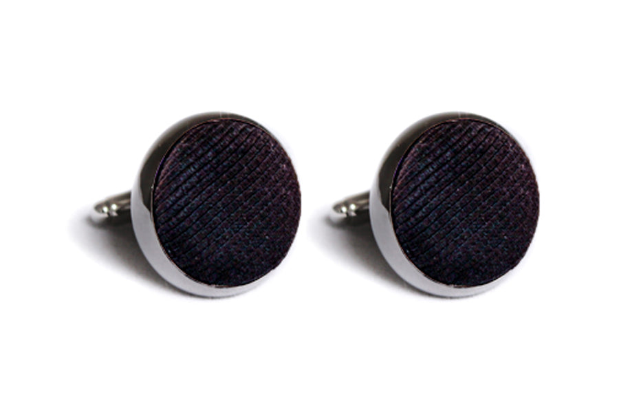 Black Faille Cufflinks