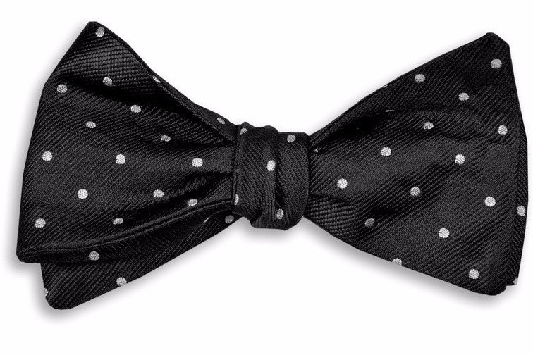 Black Dot Bow Tie