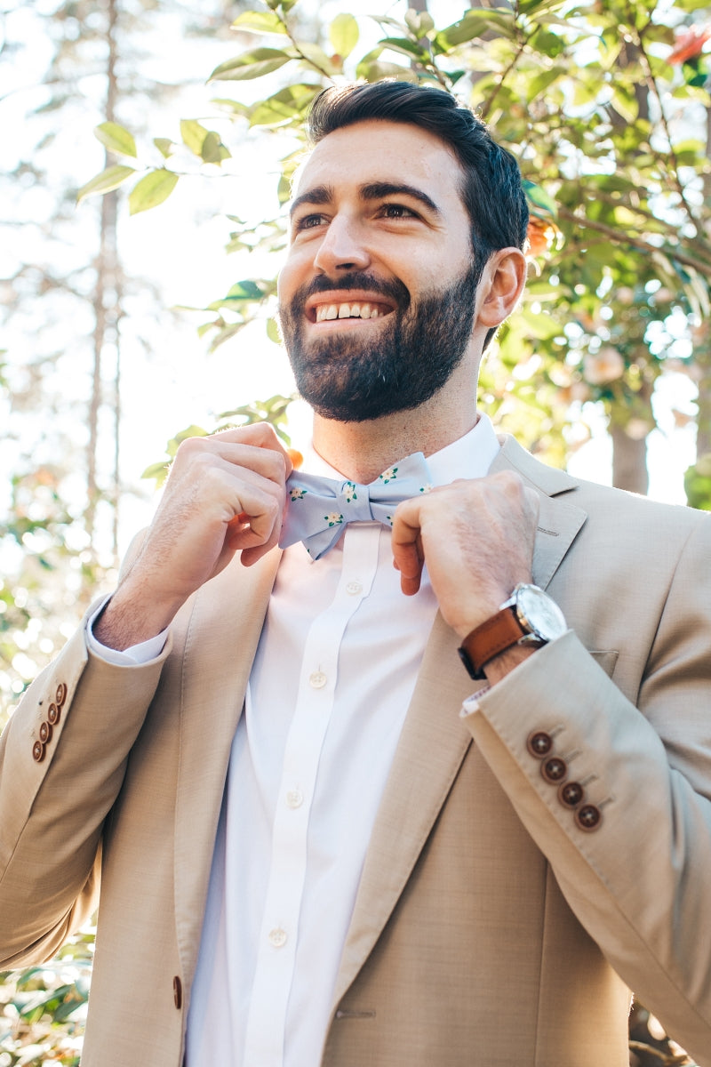 Navy Blue and Periwinkle Tie 