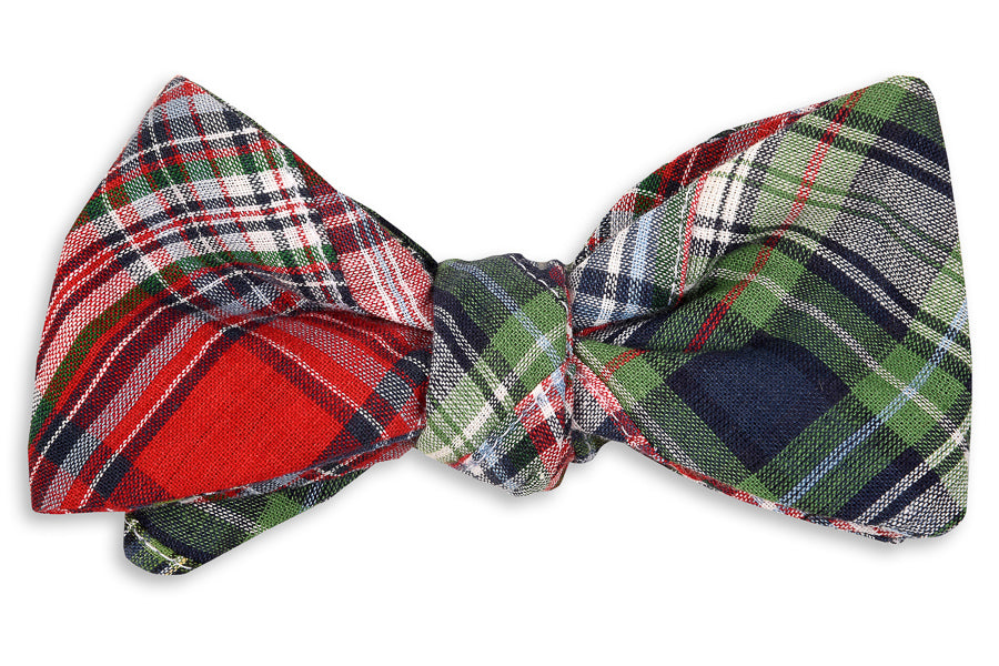 Christmas Patchwork Bow Tie