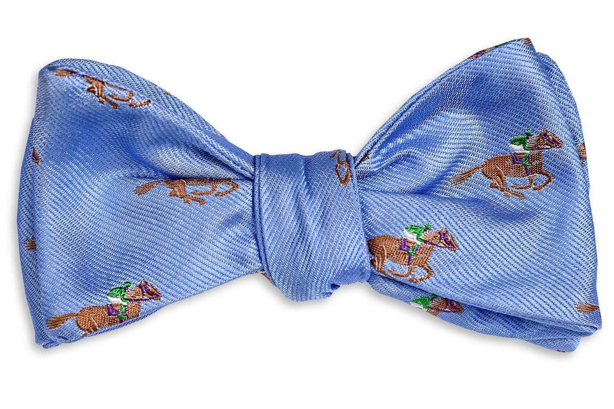 Cocky Jockey Bow Tie - Blue