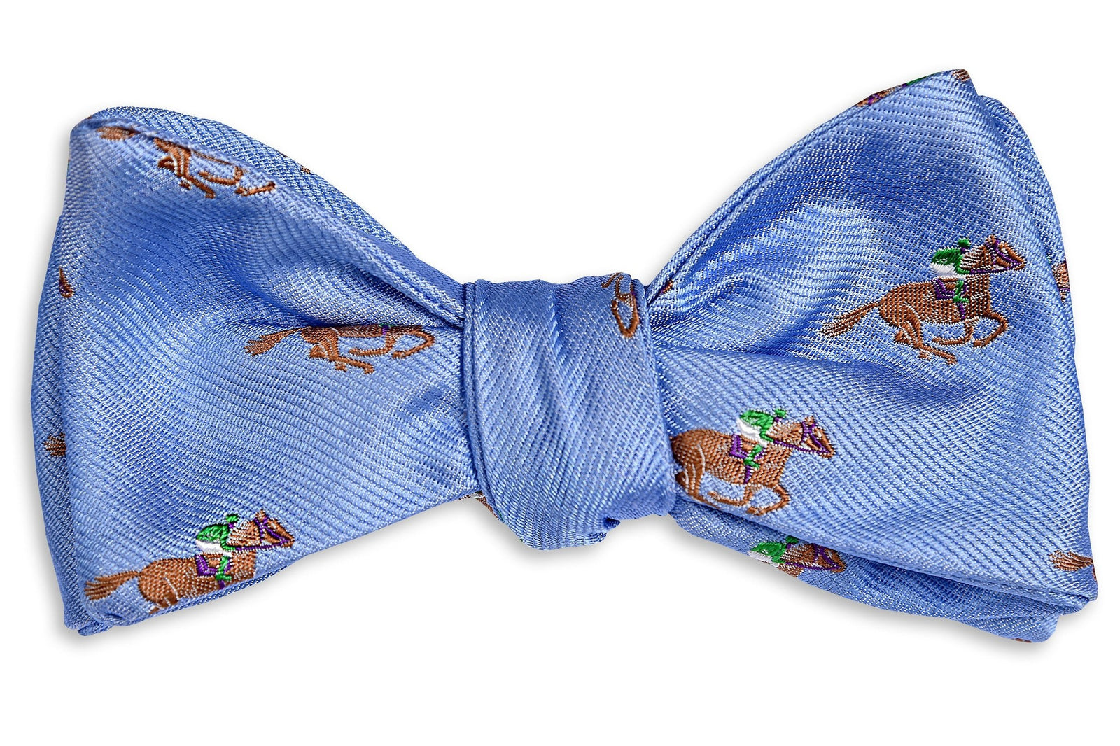 Cocky Jockey Bow Tie - Blue High Cotton