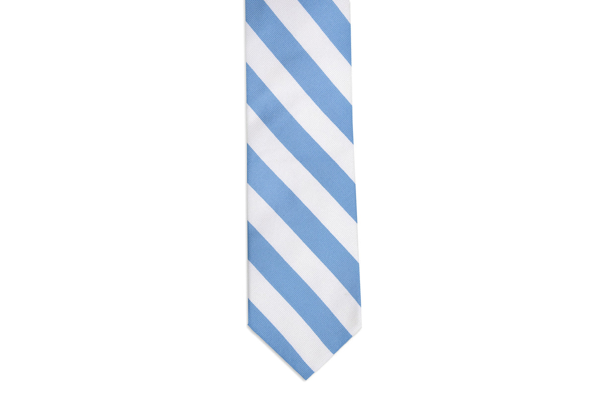 Cornflower and White Stripe Necktie