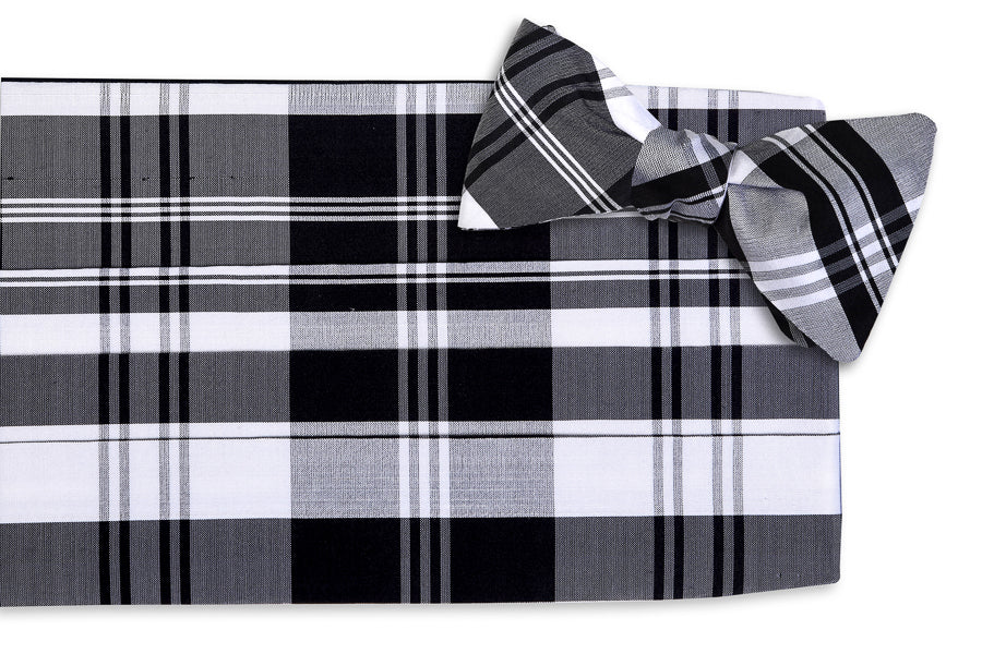 Fitzgerald Plaid Cummerbund Set High Cotton