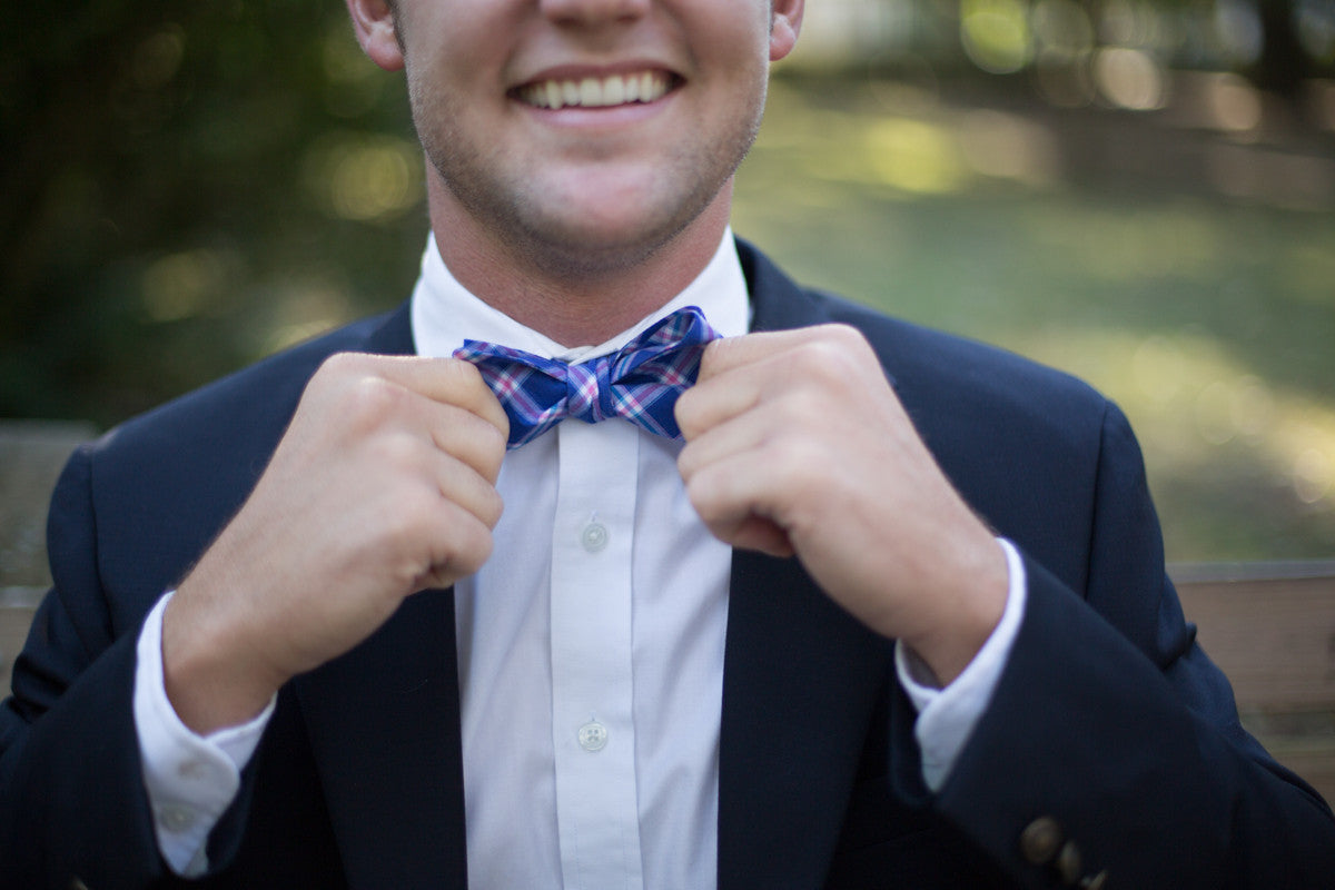 Gibbes Plaid Bow Tie