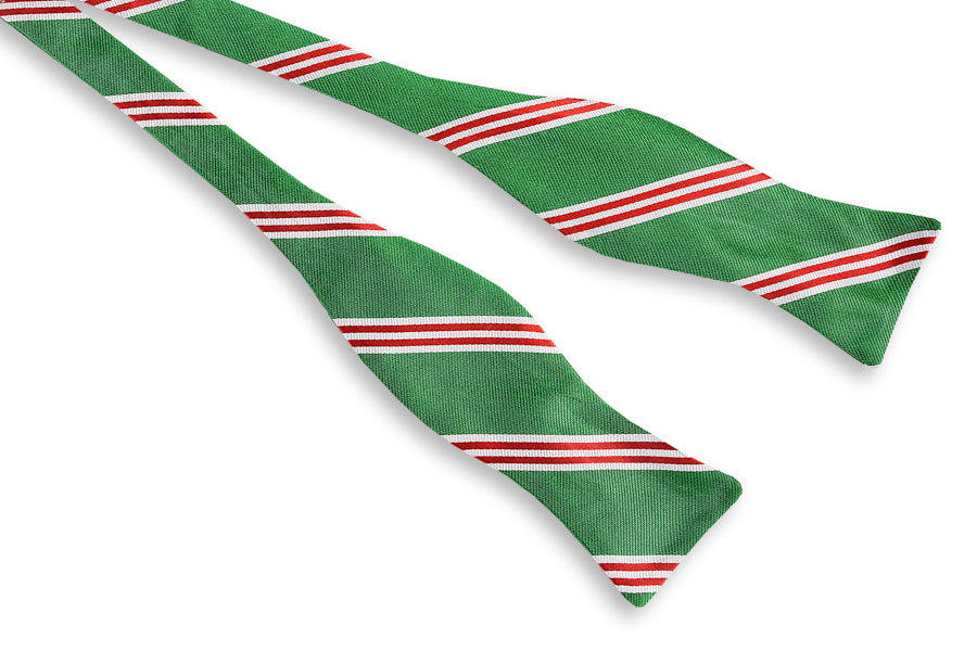 Holly Stripe Bow Tie