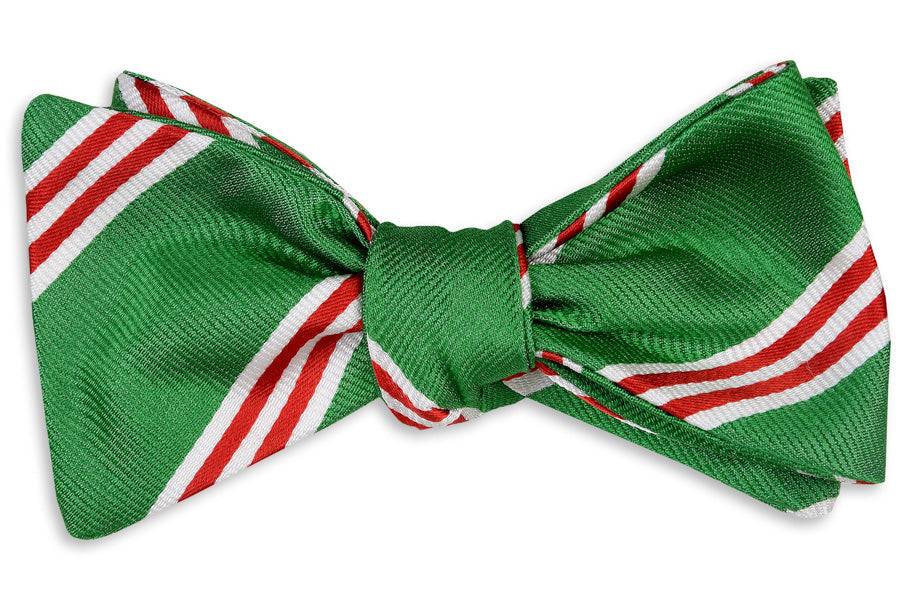 Holly Stripe Bow Tie High Cotton