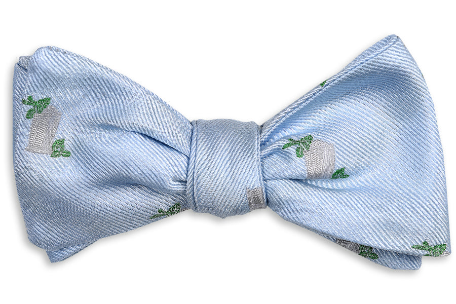 Julep Cup Derby Bow Tie - Blue High Cotton