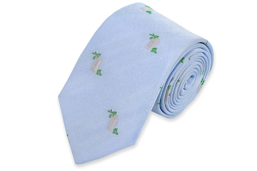 Julep Cup Necktie - Blue High Cotton Ties