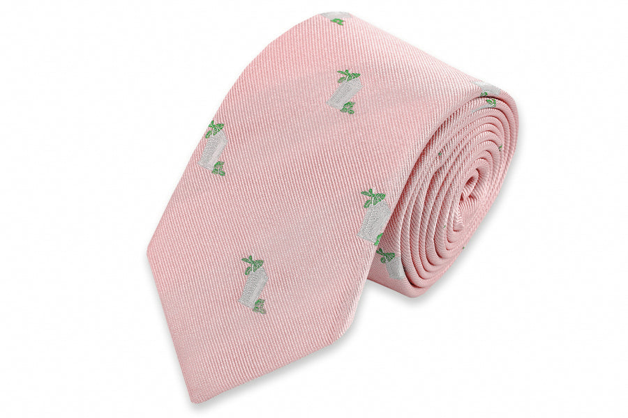 Julep Cup Necktie - Pink High Cotton Ties