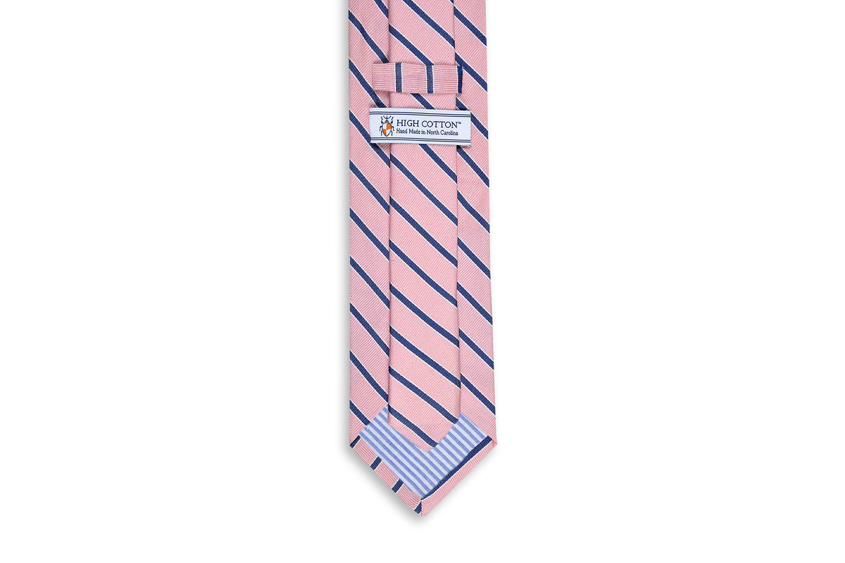 Julep Stripe Necktie - Rose