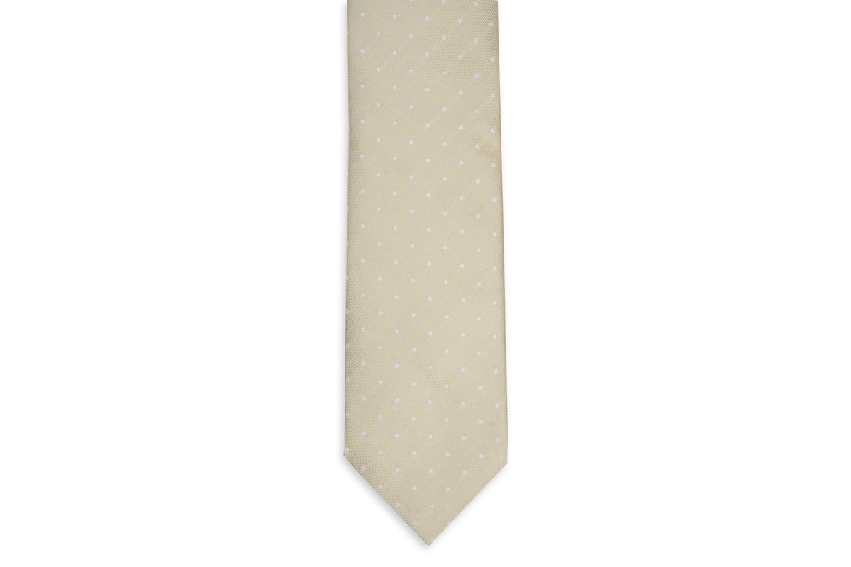 Light Champagne Dot Necktie