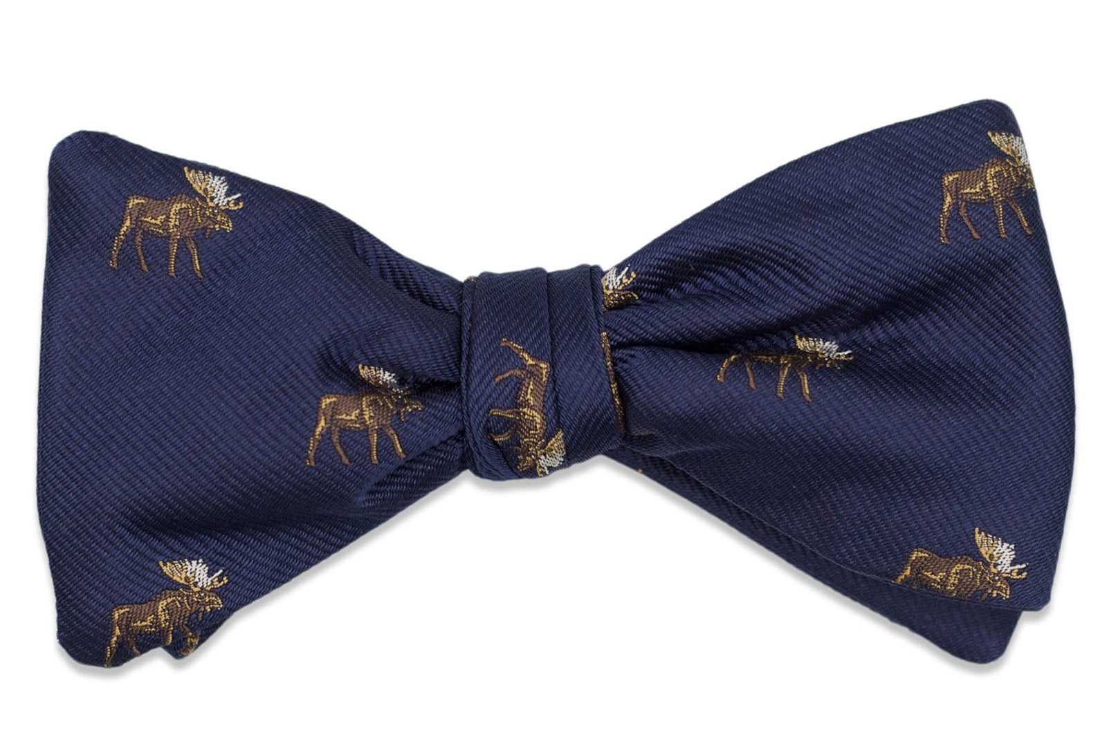 Moose Bow Tie - Navy High Cotton
