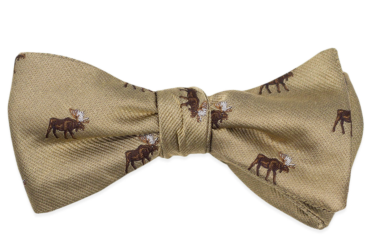 Moose Bow Tie - Khaki