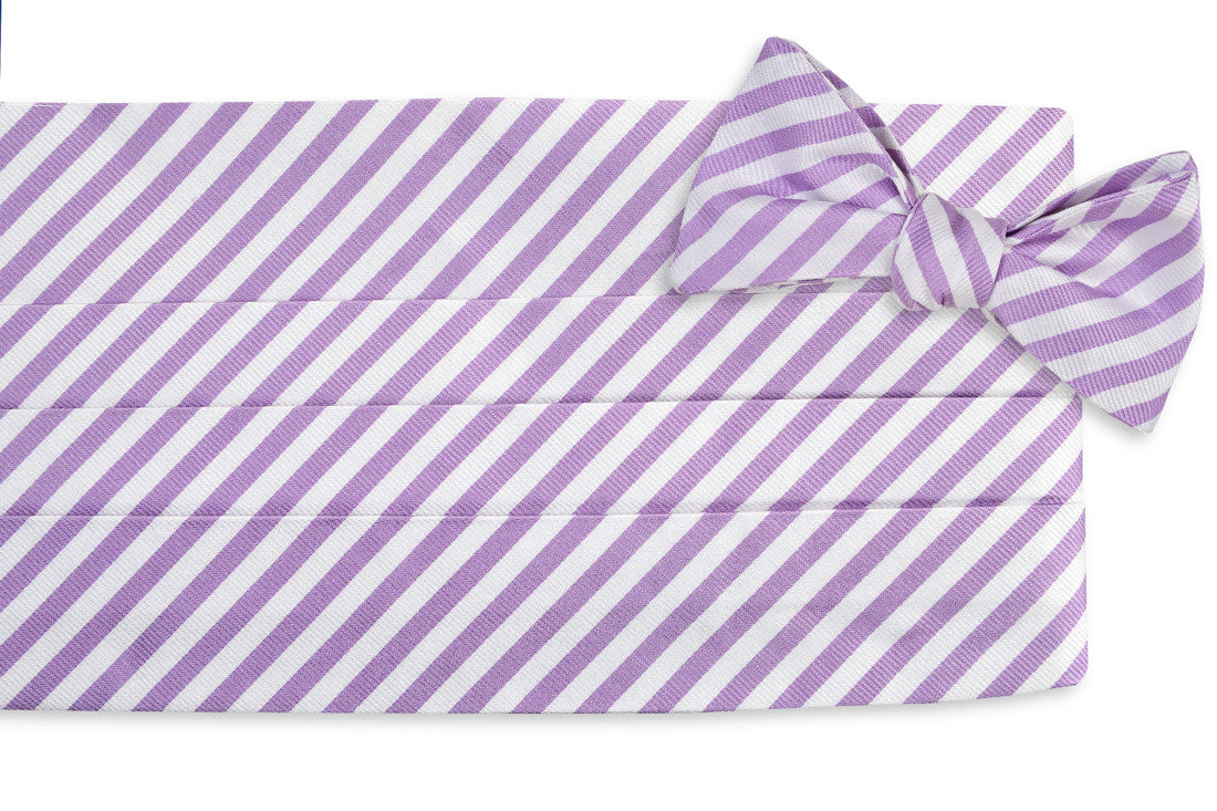 Oyster Roast Stripe Cummerbund Set - Haze