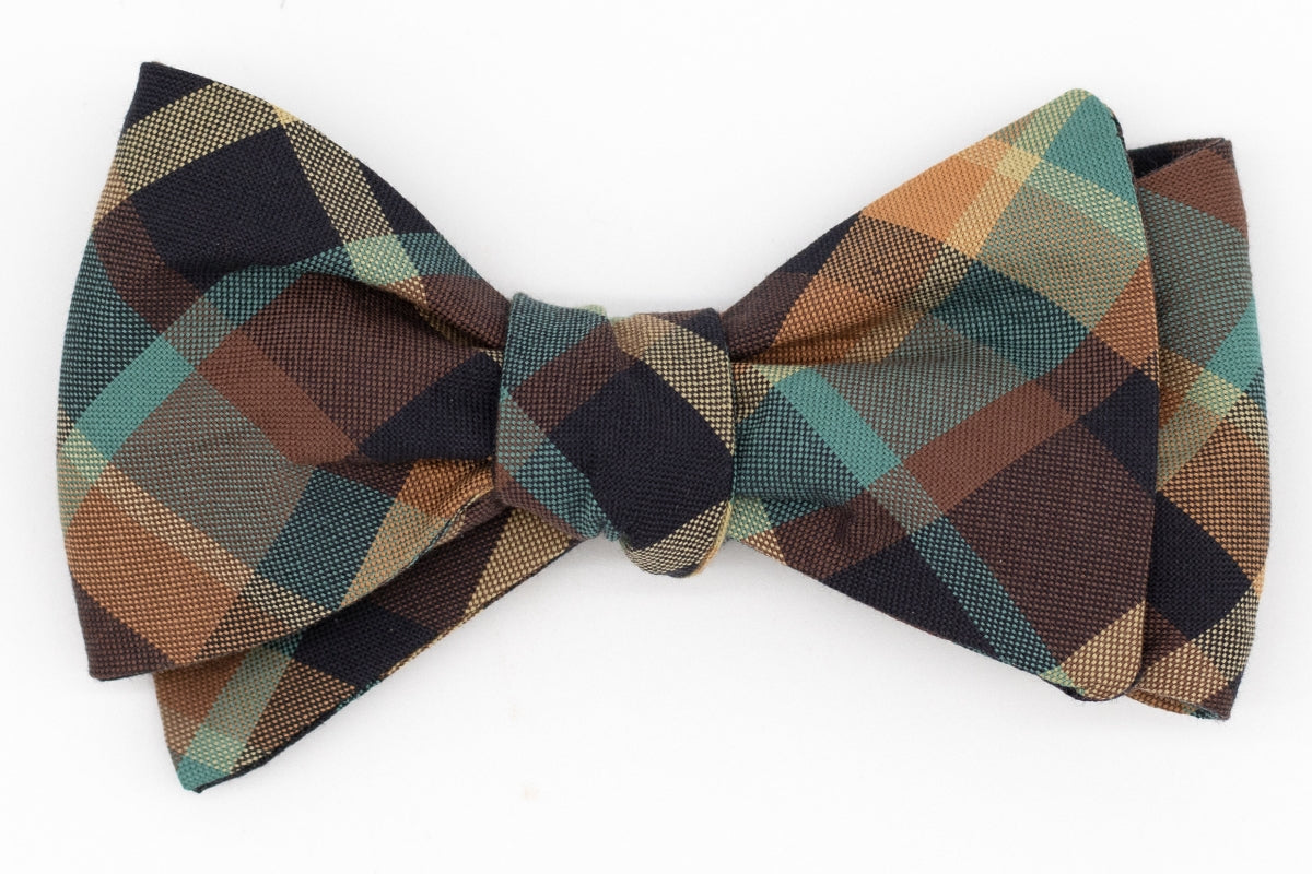 Woodland Plaid Bow Tie High Cotton