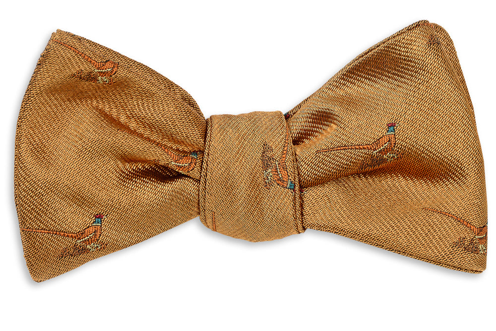 Gold Pheasant Bow Tie