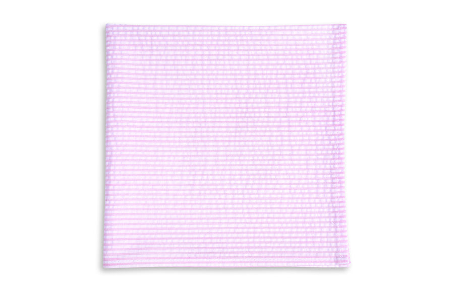 Southern Seersucker Stripe Pocket Square - Pink