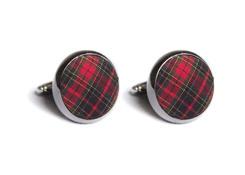 Mountain Resort Plaid Cufflinks