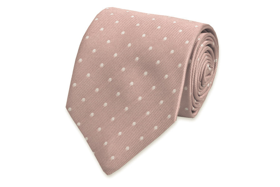 Blush Pink Dot Necktie