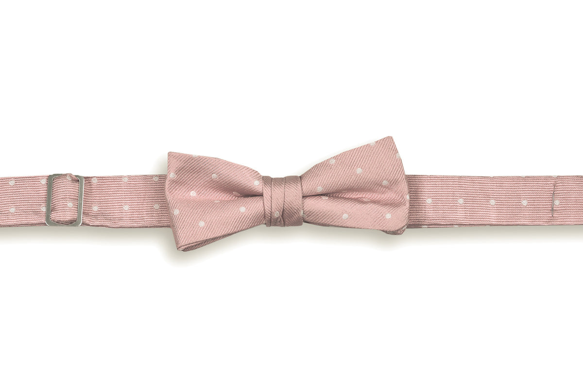 Blush Pink Dot Boy&#39;s Bow Tie