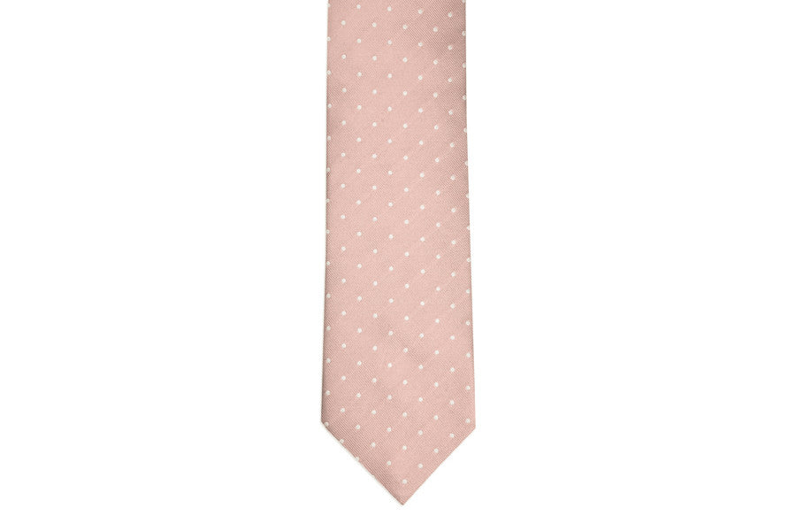 Blush Pink Dot Necktie