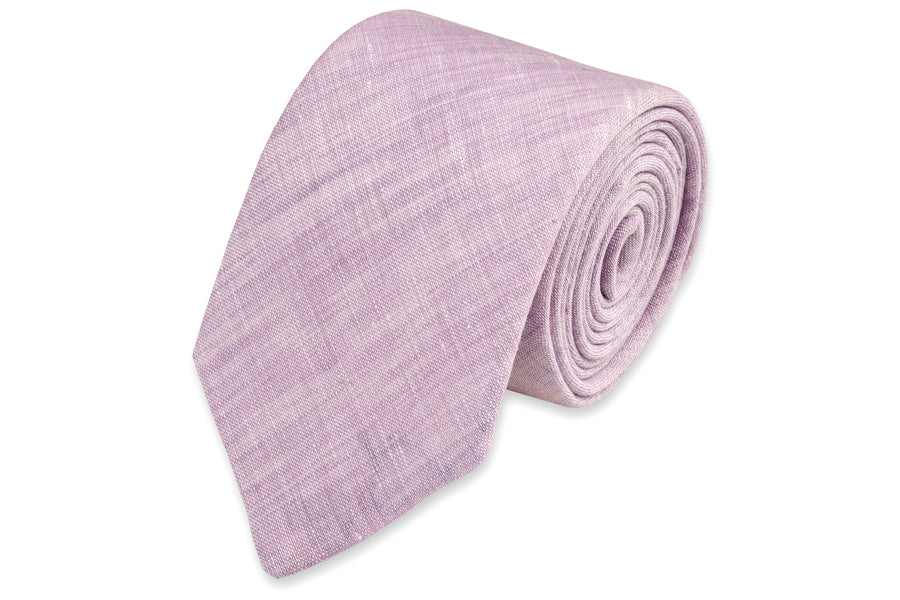 Sea Island Linen Necktie - Lilac