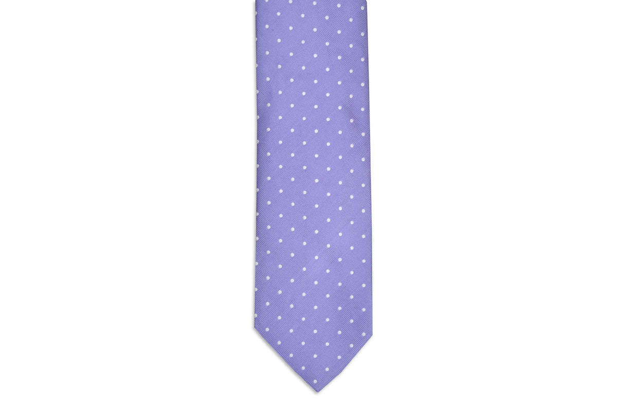 Soft Lavender Dot Necktie