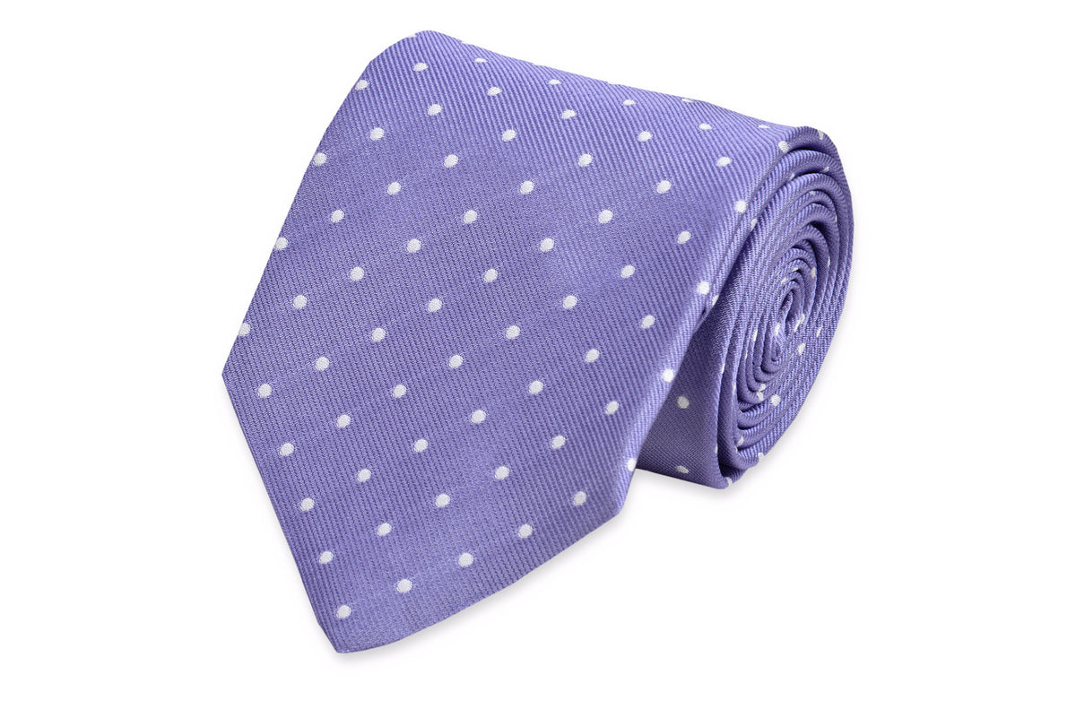 Soft Lavender Dot Necktie