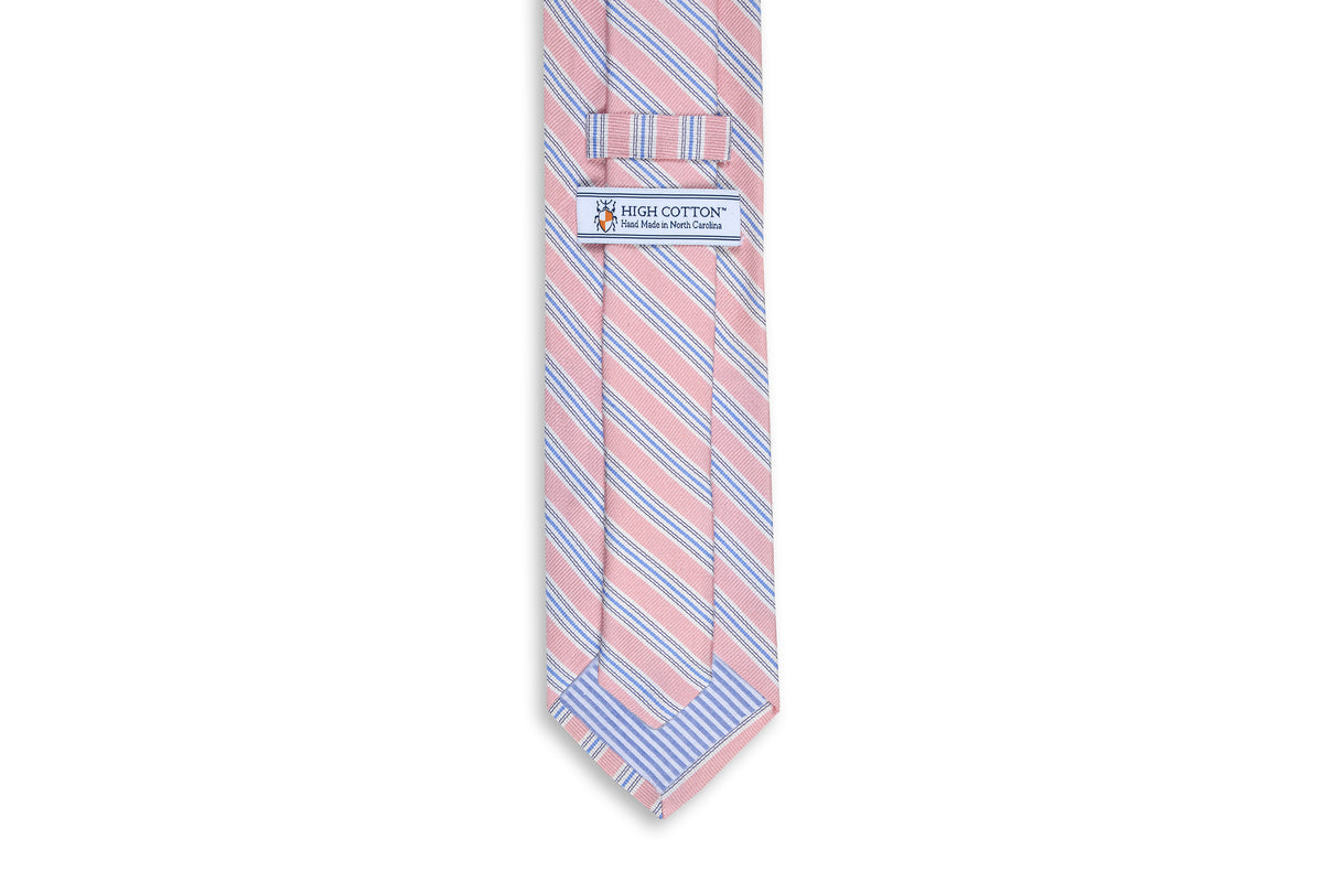 Spinnaker Stripe Necktie - Pink
