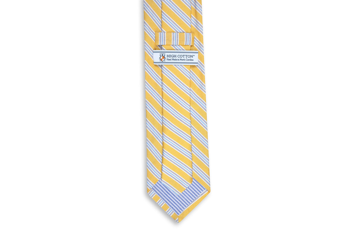Spinnaker Stripe Necktie - Sunshine