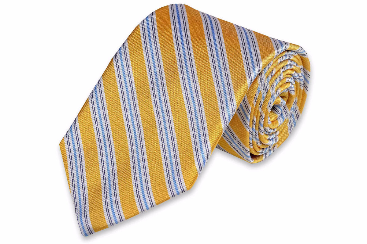 Spinnaker Stripe Necktie - Sunshine